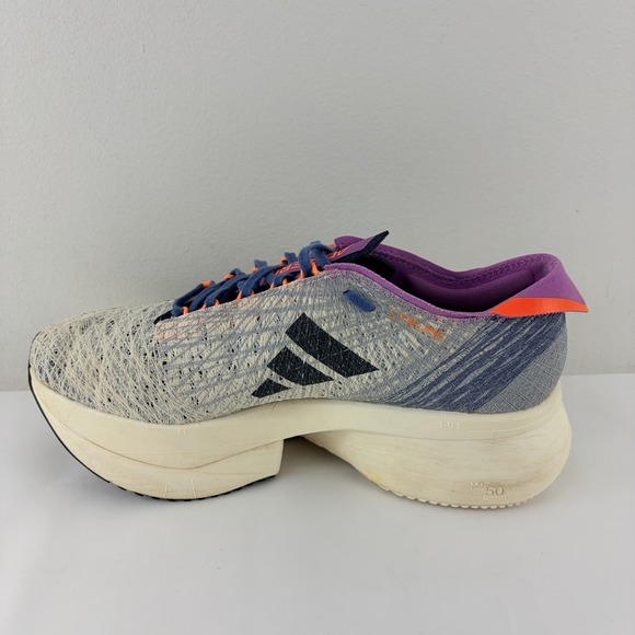 Adidas Adizero Prime X Strung Gray Navy Running Shoes Men's US 7.5 - Picture 6 of 10